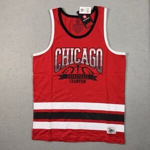 SOUTHPOLE Men's Chicago Basketball Champion Jersey Tank Top Size Large NWT 🏀